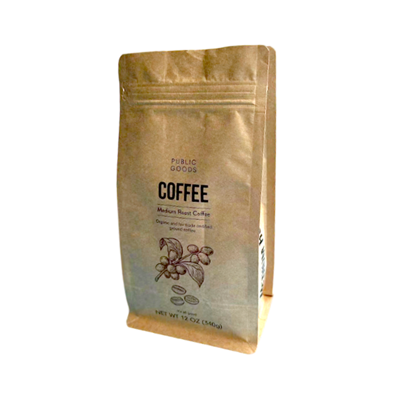 Luja, kestävä, hengittävä, repeytymätön hajoava voimapaperipussi