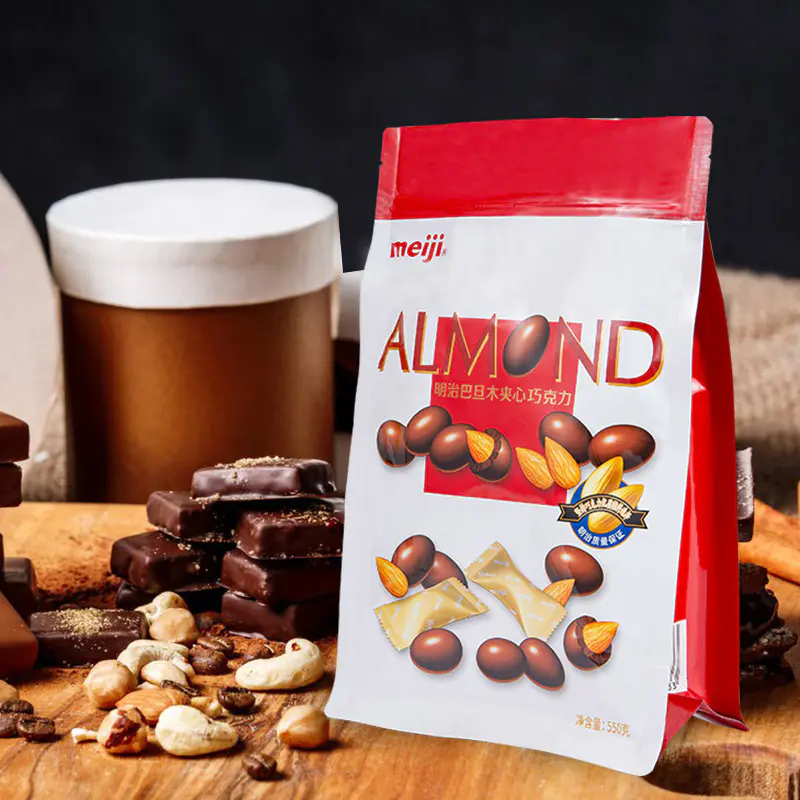 Kosteudenkestävä Eight-Side Seal -suklaapussi Kosteudenkestävä Eight-Side Seal -suklaapussi