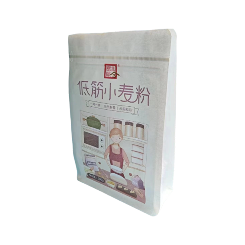 Luja, kestävä, hengittävä, repeytymätön hajoava voimapaperipussi