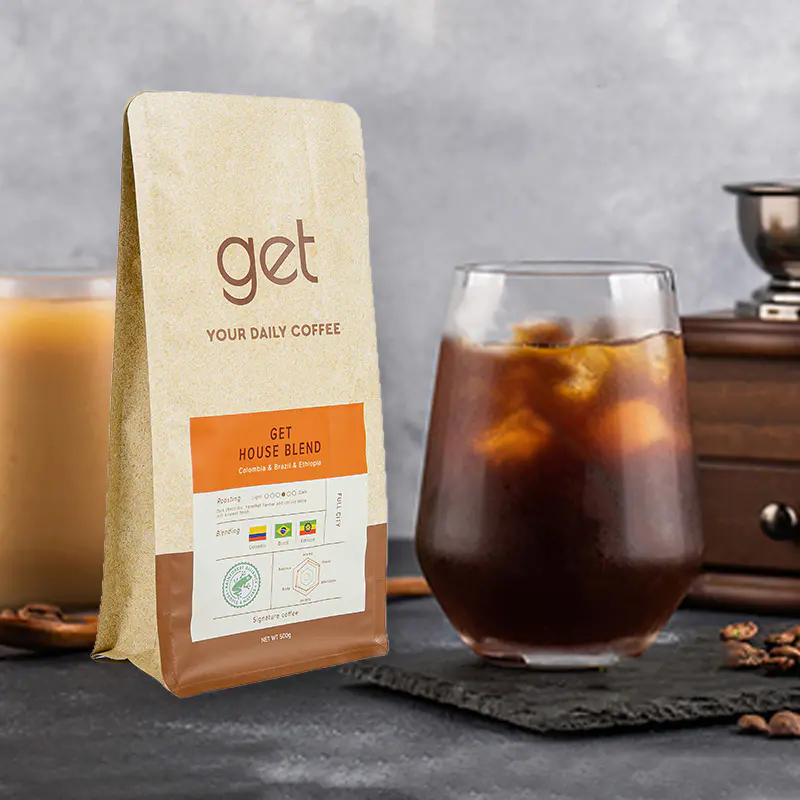 250g-1kg Eight-Side Seal -kahvipussi 250g-1kg Eight-Side Seal -kahvipussi